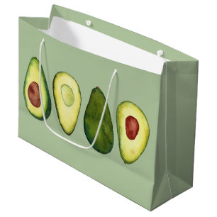 Avocado Watercolor Illustration