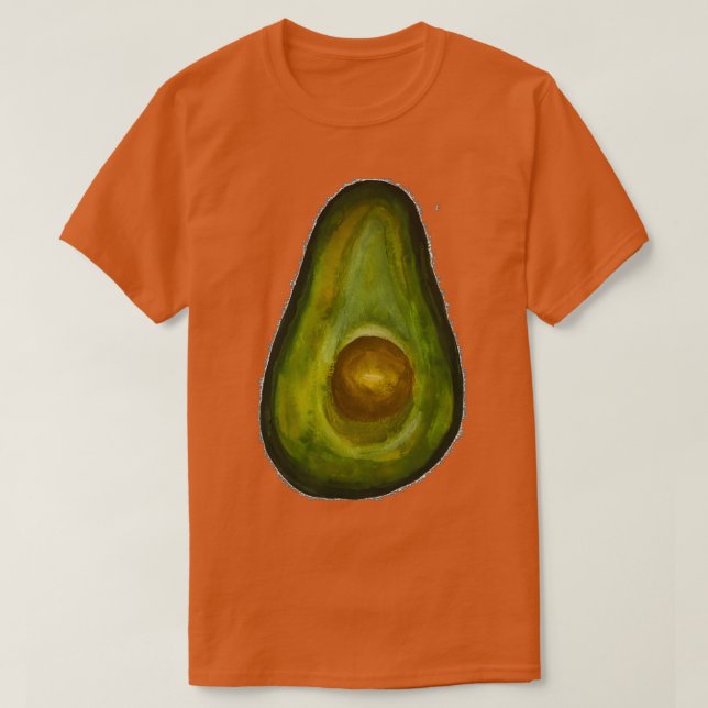 Avocado Watercolor T Shirt (Design framsida)