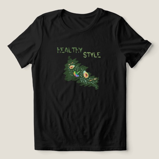 avocado wellnes t shirt (Design Framsida)