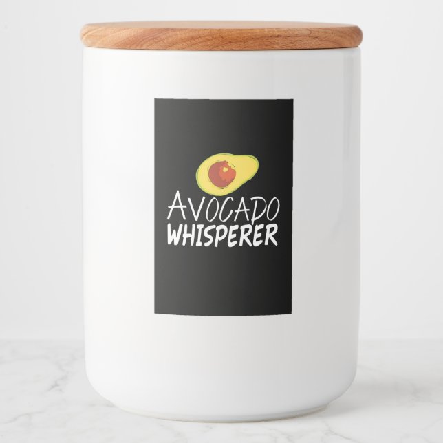 Avocado Whisperer Mat Etikett (Framsida)