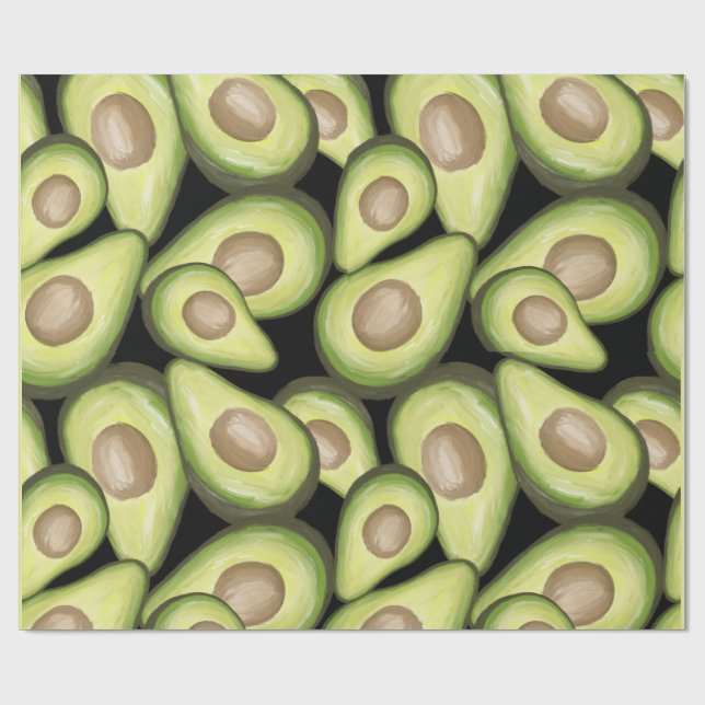 Avocado Wrapping Papper Presentpapper (Platt)