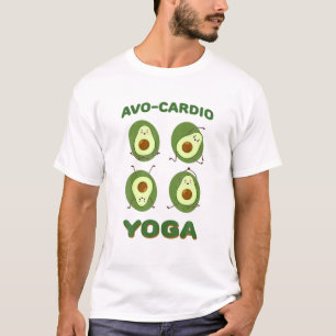 Avocado Yoga Avo-Cardio Exercise Fitness Gym Worko T Shirt