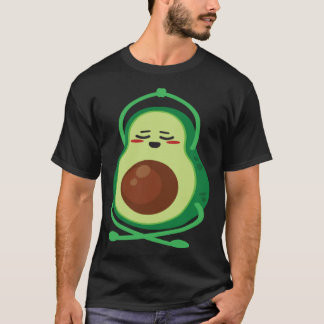 Avocado Yoga Cute Meditation Workout Exercise Vega T Shirt
