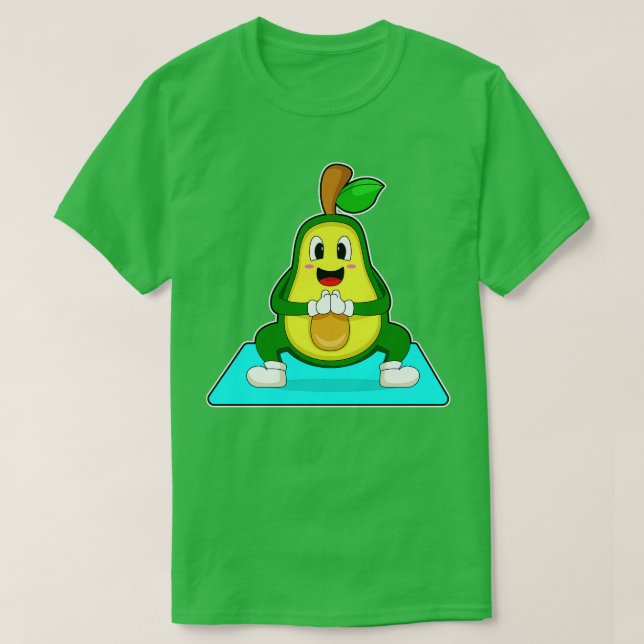Avocado Yoga Meditation T Shirt (Design framsida)