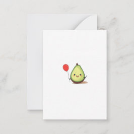 Avocadodesign, avokadotema anteckningskort