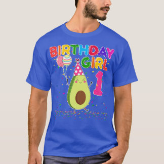 Avocados 1st Birthday Girl 1 Years Old Avocados Th T Shirt