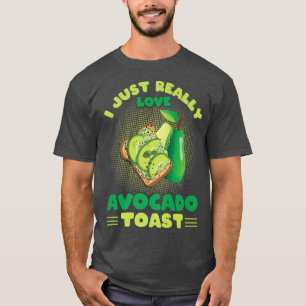 Avocados Healthy EEG I just Verkligen Kärlek Avoca T Shirt