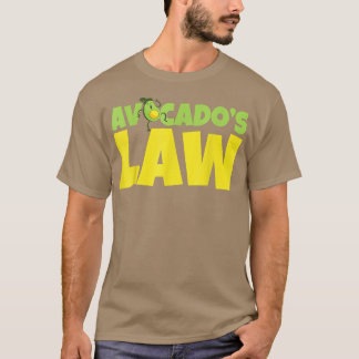 Avocado's Law Avogadro Go Vegan T Shirt