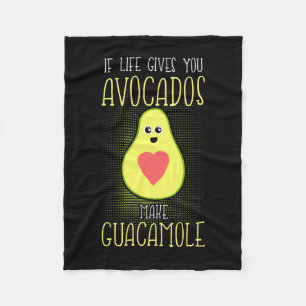 Avocados make Guacamole Fleecefilt
