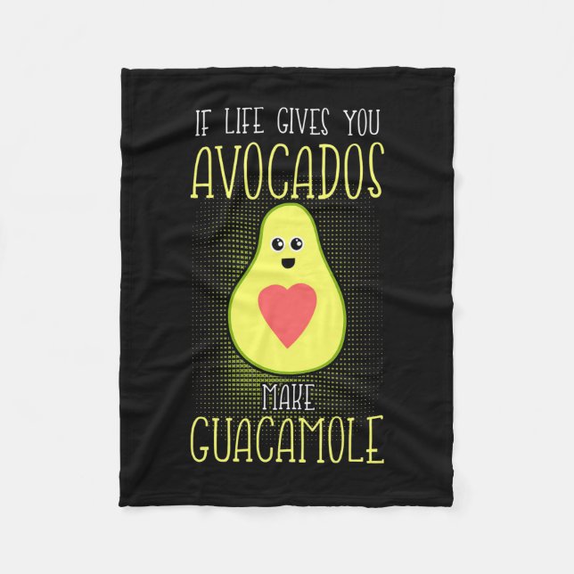 Avocados make Guacamole Fleecefilt (Framsidan)