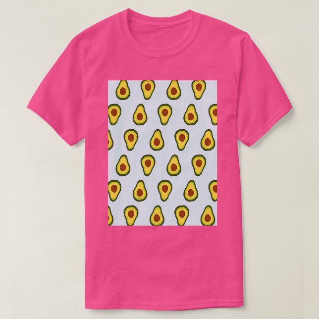 Avocados sömlös mönster t shirt (Design framsida)