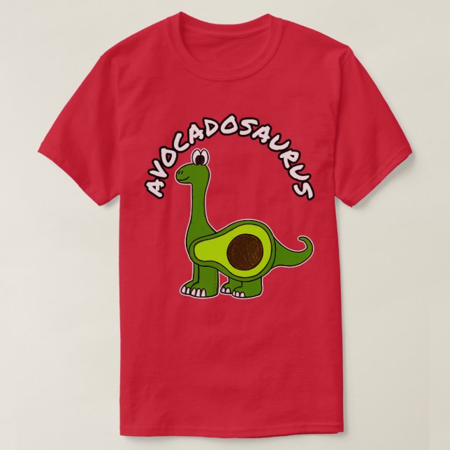 Avocadosaurus Avocado Dinosaur Diplodocus Healthy T Shirt (Design framsida)