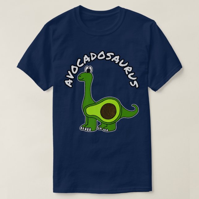 Avocadosaurus Avocado Dinosaur Plant Based Funny V T Shirt (Design framsida)