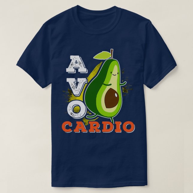 Avocardio Avocado Cardio Exercise Running Funny Cu T Shirt (Design framsida)