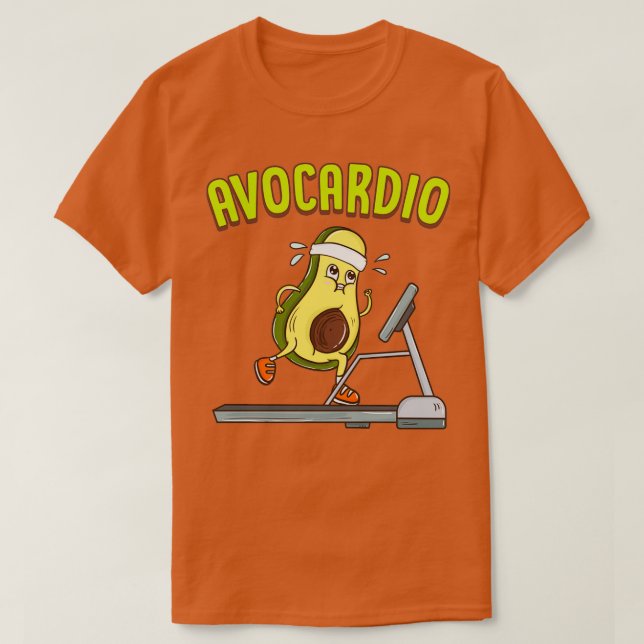 Avocardio Avocado Cardio Pun Running Exercise Gym T Shirt (Design framsida)