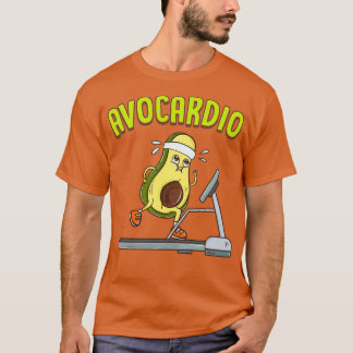 Avocardio Avocado Cardio Pun Running Exercise Gym T Shirt