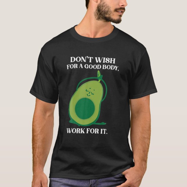 Avocardio - Avocado Gym Fitness Vegetarian Food - T Shirt (Framsida)