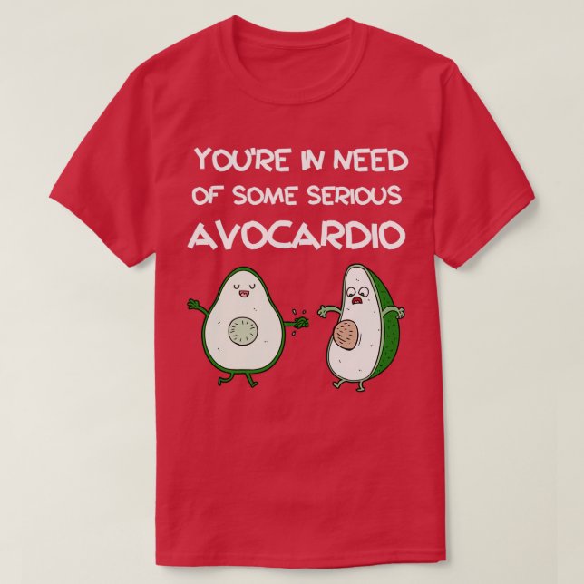 Avocardio Avocado Pun 1 T Shirt (Design framsida)