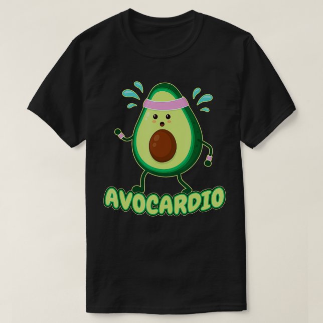 Avocardio Avodio Exercising Fitness Gym Springer A T Shirt (Design framsida)