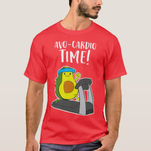 Avocardio Funny AvoCardio Avocado Fitness Exercise T Shirt