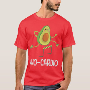 Avocardio Funny Guacamole Avocado Workout Vegan nr T Shirt