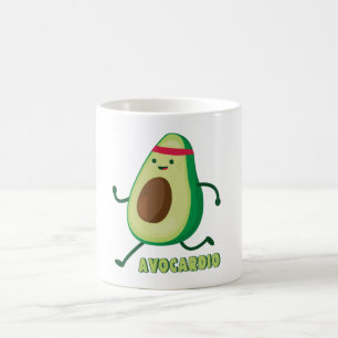 Avocardio Funny Tecknad Mugg