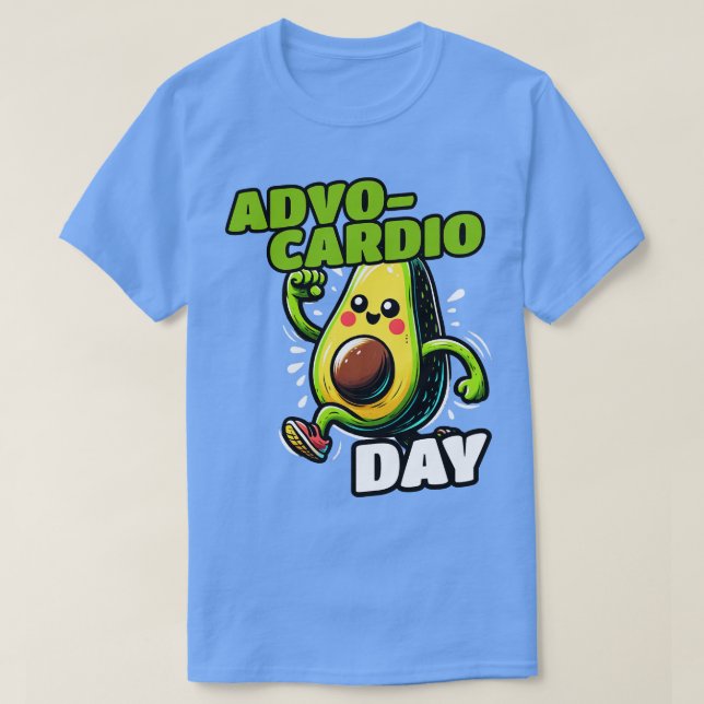 Avocardio RunSport Workout Avocado T Shirt (Design framsida)