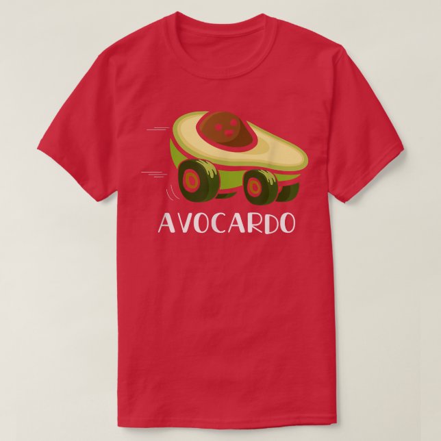 Avocardo Avocado Car Funny Pun Avocado Humor Älska T Shirt (Design framsida)
