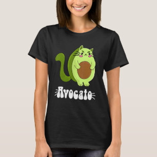Avocato Avocado Cat Owner Vegan Vegetarian T Shirt