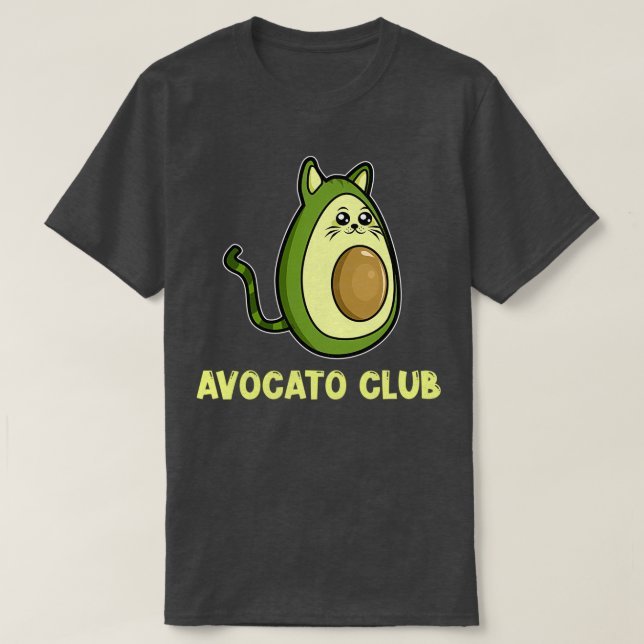 Avocato Avocado Cat T Shirt (Design framsida)