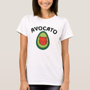 Avocato Cat och Avocado Funny Cat Lover T Shirt