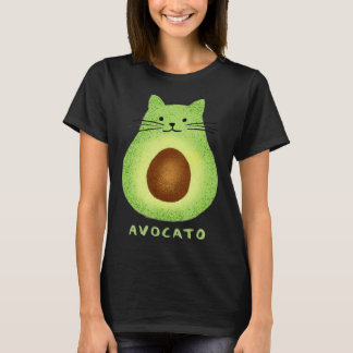 Avocato cute avocado Vegan och kattunge T Shirt