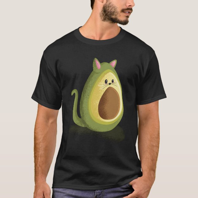 Avocato Funny Avocado Cat Shirt Avocado Älskare Ve T Shirt (Framsida)
