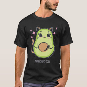 Avocato Funny Cute Cat Avocado Vegan och Cat Lover T Shirt