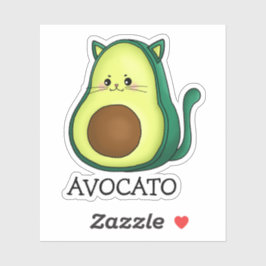Avocato Katt Avocado Punsnibb Självklart Vinyldeka Klistermärken