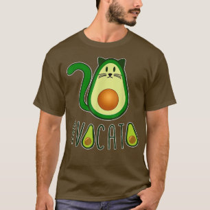 Avocato-katter Avocado Fruit Cat Lover Animal and  T Shirt
