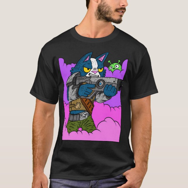 Avocato och moonkaka Epic final Space Art. T Shirt (Framsida)