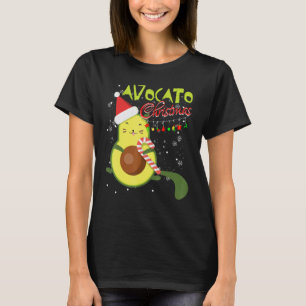 Avocato Roligt Sött Katt Avokado Vegan Jul Gif T Shirt