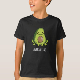 Avocatoad Funny Avocado Toad Pun Mörk BG T Shirt