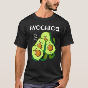 Avocatos Avocado Cat Cute Cat Mamma Pappa T Shirt