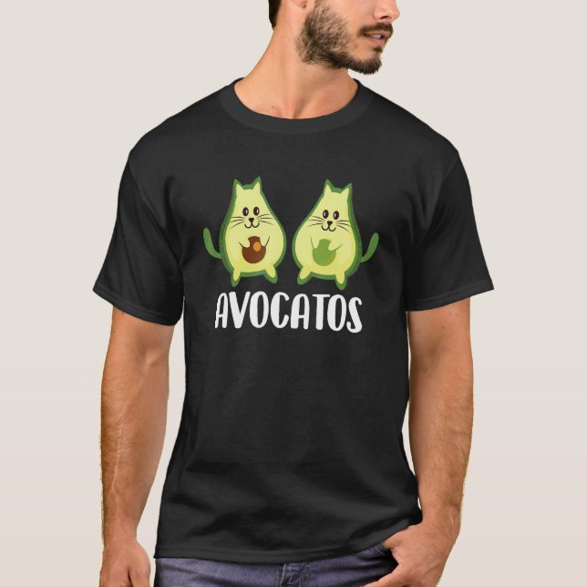Avocatos - Vegan Animal Cat Lover Pet Owner Veteri T Shirt (Framsida)