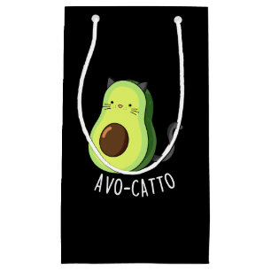 Avocatto Funny Avocado Cat Pun Mörk BG
