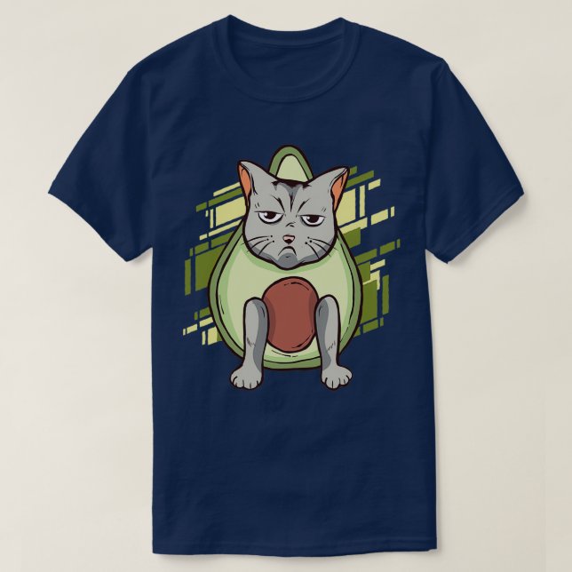 Avocatto Funny Cat i Avocado Costume Shirt Avocad T Shirt (Design framsida)