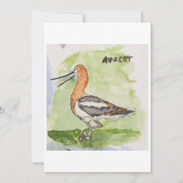 Avocet Greeting Card Inbjudningar