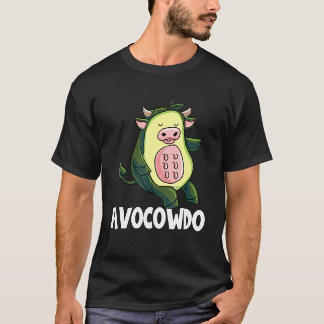 Avocowdo Avokado Ko T Shirt (Framsida)