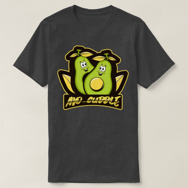 AvoCuddle Funny T Shirt (Design framsida)