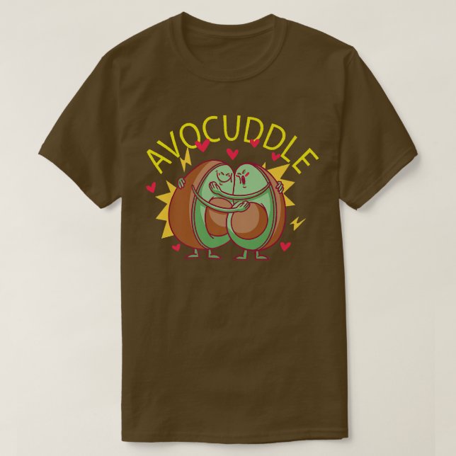 Avocuddle Healthy Fruit Avocado T Shirt (Design framsida)