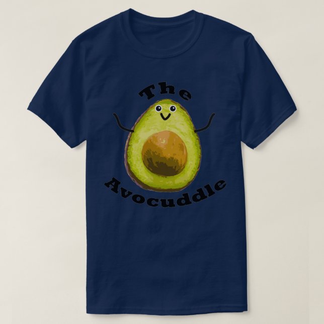 Avocuddle jag är med avokado t shirt (Design framsida)