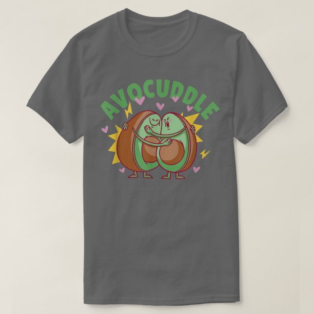 AVOCUDDLECute Avocado cuddle T Shirt (Design framsida)