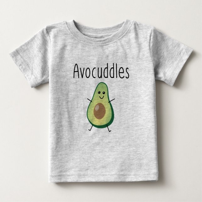 Avocuddles Baby fotbollsdräkt T Shirt (Framsida)